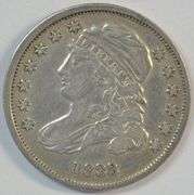 Well-defined 1833 Capped Bust Dime in XF 45