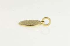 14K Yellow Gold With You Always Fingerprint Memory Charm/Pendant