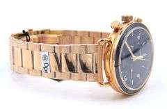 Shinola Canfield Sport 40mm Navy and Rose Gold Dial Watch