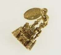 14K Yellow Gold Disneyland Ornate Magic Castle Souvenir Charm/Pendant