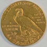 Scarcer 1914-D US $2.50 Indian Gold Piece. Nice