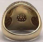 STYLISH 14K YELLOW GOLD MEN’S DIAMOND RING