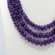 Majestic 1260 Cttw 4 Strand Natural Amethyst Necklace
