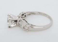 Classic 1.28CTW Diamond Engagement Ring in White Gold