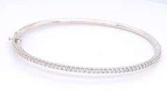 Brilliant White Gold Diamond Bangle