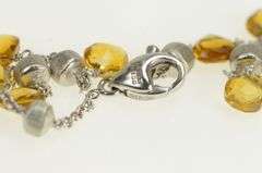 18K White Gold Marco Bicego Paradise Citrine Chain Designer Bracelet