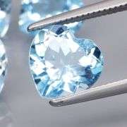 Superb quality 8.84ct 4 piece sky blue Topaz set