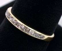 Simply Beautiful Diamond Band Ring In Yellow Gold