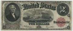 Nice Series of 1917 Large Size $2 Legal Tender Note