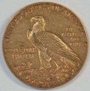 Uncleaned and original BU 1913 US $2.50 Indian Gold Piece