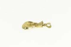 14K Yellow Gold Money Bag Cash Big Bucks Bank Sack Charm/Pendant