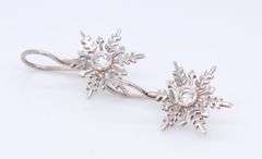 Sterling Silver Snow Flakes Earrings