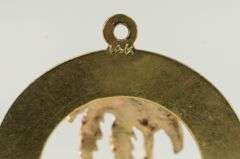 14K Yellow Gold Jamaica Vintage Palm Tree Travel Charm/Pendant