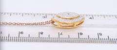 Italian 925 Sterling Silver Cubic Zirconia Pendant on Chain