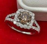 CERTIFIED 14K WHITE GOLD AND DIAMOND RING