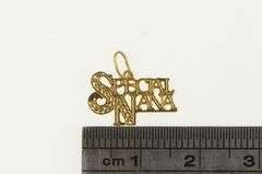 14K Yellow Gold Special Nana Word Cut Out Mother's Day Charm/Pendant