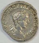 Near Mint Severus Alexander Roman Silver Denarius, 222-235 AD