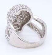 Sterling Silver CZ Skull Ring