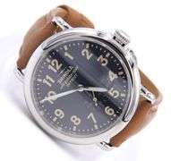 Shinola The Runwell 41mm Quartz Blue Dial on Brown Strap Watch