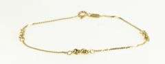 14K Yellow Gold Serpentine Rope Knot Chain Vintage Charm/Pendant