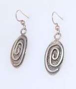 Vintage 925 Sterling Silver Signed Dangle Earrings