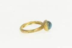 18K Yellow Gold Marco Bicego Jaipur Blue Topaz Stackable Ring