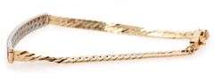 Italian approximate 0.90ctw Round Diamond ID Bracelet in 14K