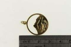 14K Yellow Gold Mount Everest Landscape Mountaineer Charm/Pendant