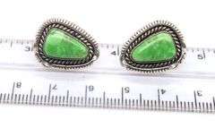 Sterling Silver Artie Yellowhorse Nevada Variscite Earrings