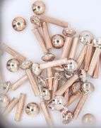 Fine Silver Bar And Flat Beads