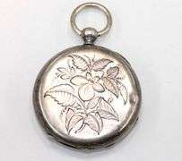 Antique Functional Railroad Pocket Watch with Key