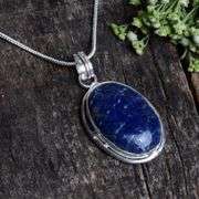 Natural 26 Ct Blue Lapis Lazuli Pendant