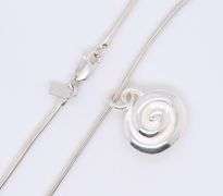 RLM Studio Sterling Silver Snail Pendant with chain