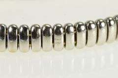 18K White Gold Pave Diamond 8mm Omega Chain Statement Bracelet