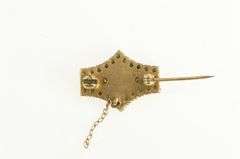 10K Yellow Gold Kappa Epsilon Rho Seed Pearl Lapel Frat. Pin/Brooch