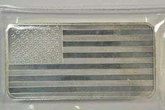 Great American Flag pure .999 fine silver 10 Troy Oz bar