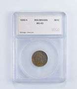 MS63 RB 1895/5 Indian Head Cent - Graded SEGS