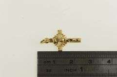 14K Yellow Gold Cross Christian Faith Crucifix Jesus Charm/Pendant