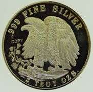 1987 2 Troy Ounce ozs Proof .999 Fine Silver Coin (Copy)