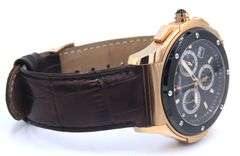 Lucien Picard Black Dial Chronograph Watch