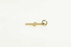 14K Yellow Gold Cross Christian Faith Symbol Simple Charm/Pendant