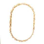 14K Yellow Gold Ctw Diamond Encrusted Vintage Twist Tennis Bracelet