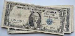 19 Various $1 Silver Certificates 1935 and 1957 Series