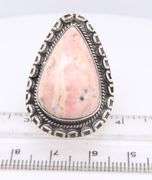 Sterling Silver Scolecite Hand Made Vintage Boho Ring
