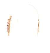 14K Yellow Gold Marquise Diamond Accent Vintage Statement Bracelet