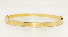 14KT YELLOW GOLD BANGLE BRACELET