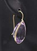 Favorite Yellow Gold Bezel Set Amethyst Earrings