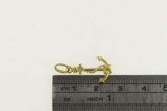 14K Yellow Gold 3D Anchor Nautical Hope Faith Symbol Charm/Pendant