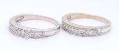 Increbile White Gold approximate 0.50ctw Marquise and Round Diamond Bridal Set