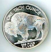 1 Troy Ounce Buffalo .999 Silver Round